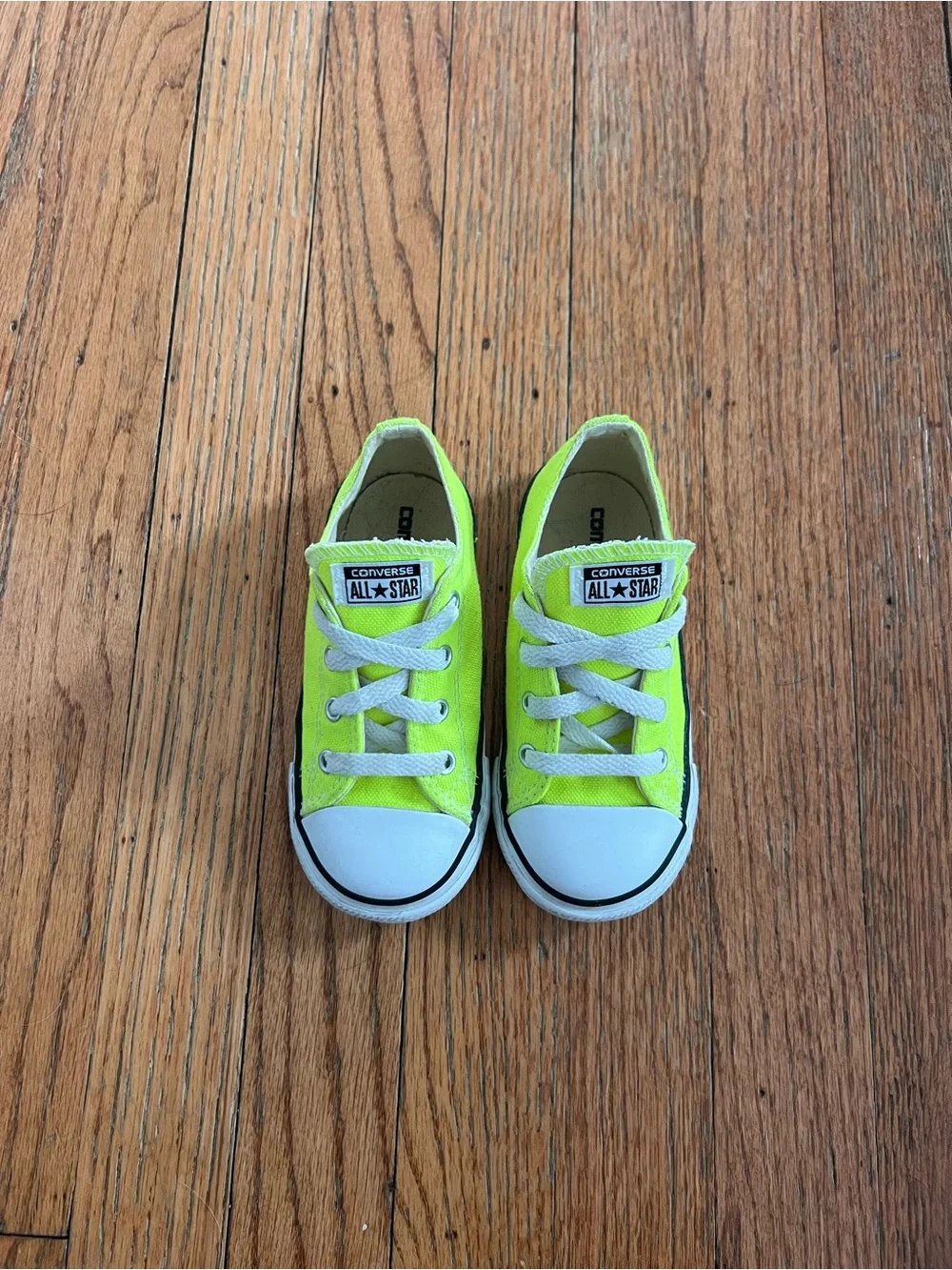 Converse Kids Neon Yellow Low Top Sneakers